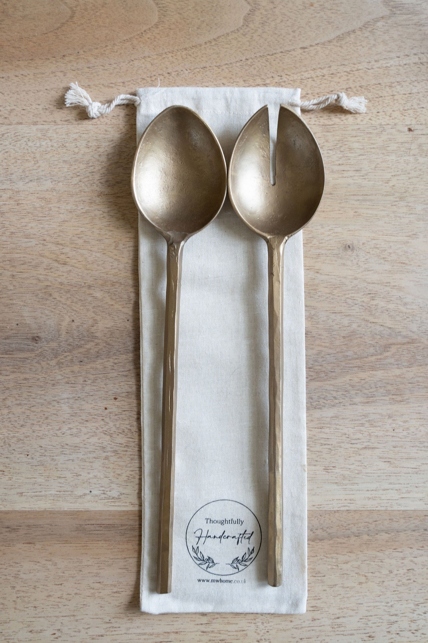 Forged Pair of Salad Servers
