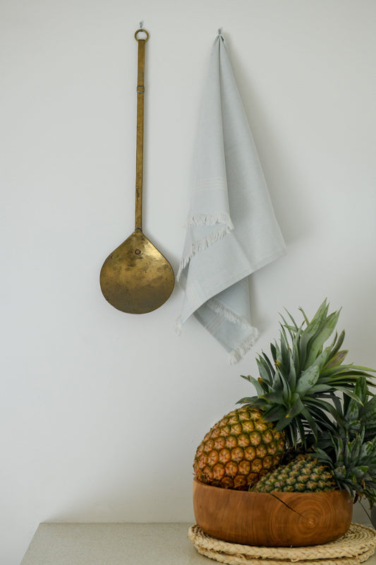 Kumas Extra Large Tea Towel - Eggshell