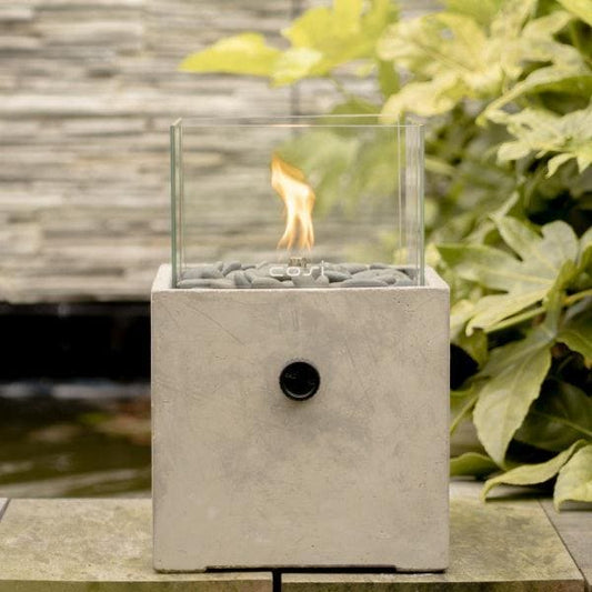 Cosiscoop Cement Square Gas Lantern - Garden House Design