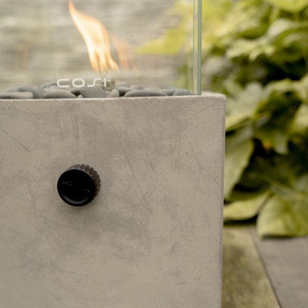 Cosiscoop Cement Square Gas Lantern - Garden House Design