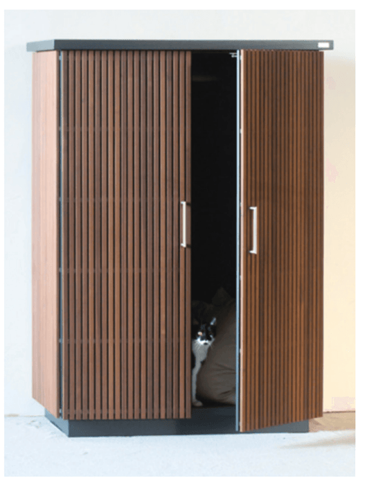 CUBIC Outdoor Cupboard with Wood Design - Garden House Design