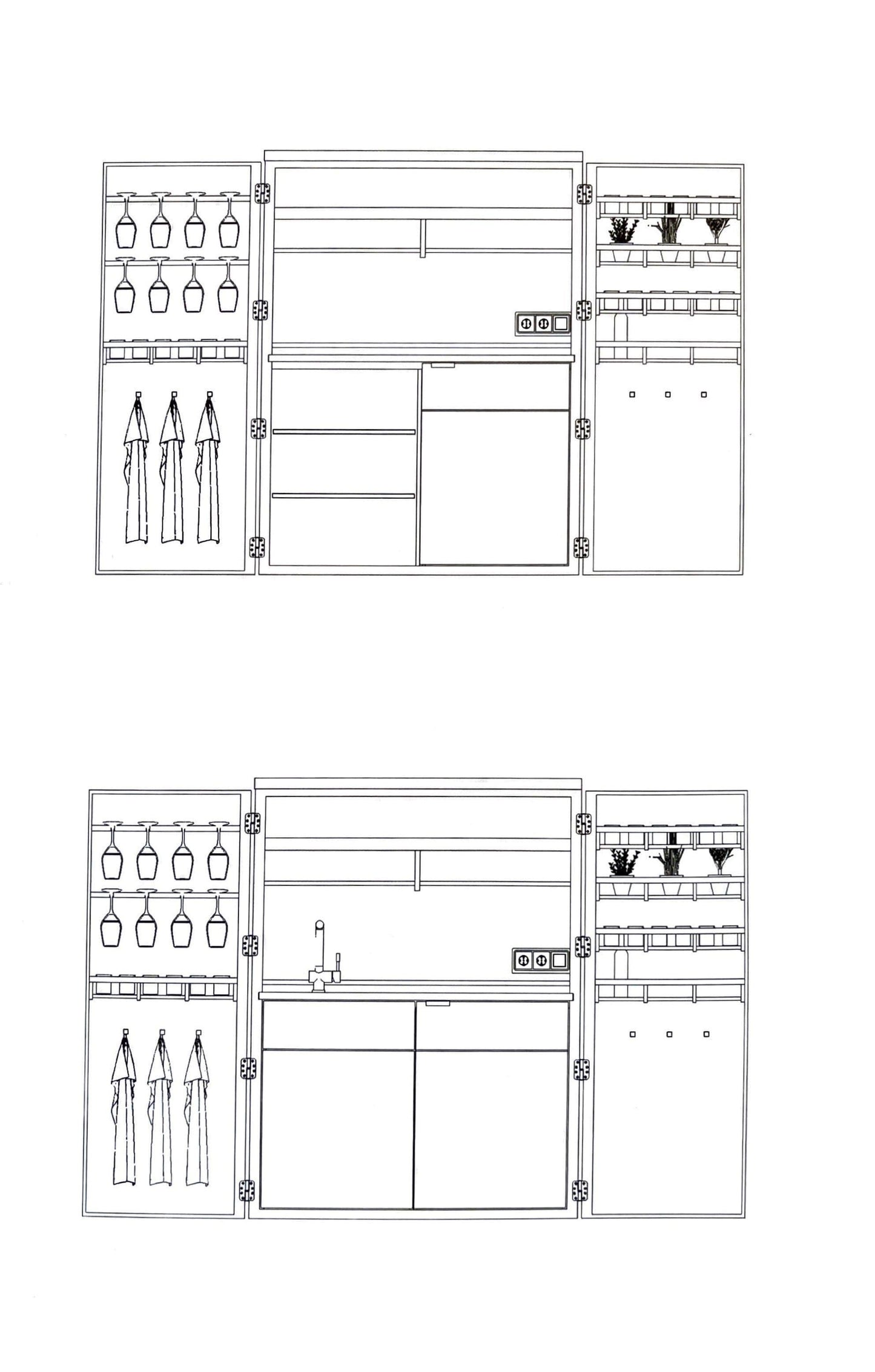 Cubic Outdoor Living Kitchen in a Cupboard - Cubic by Garden House Design