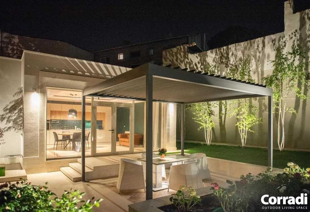 Eteria Bioclimatic Manual Canopy - Garden House Design