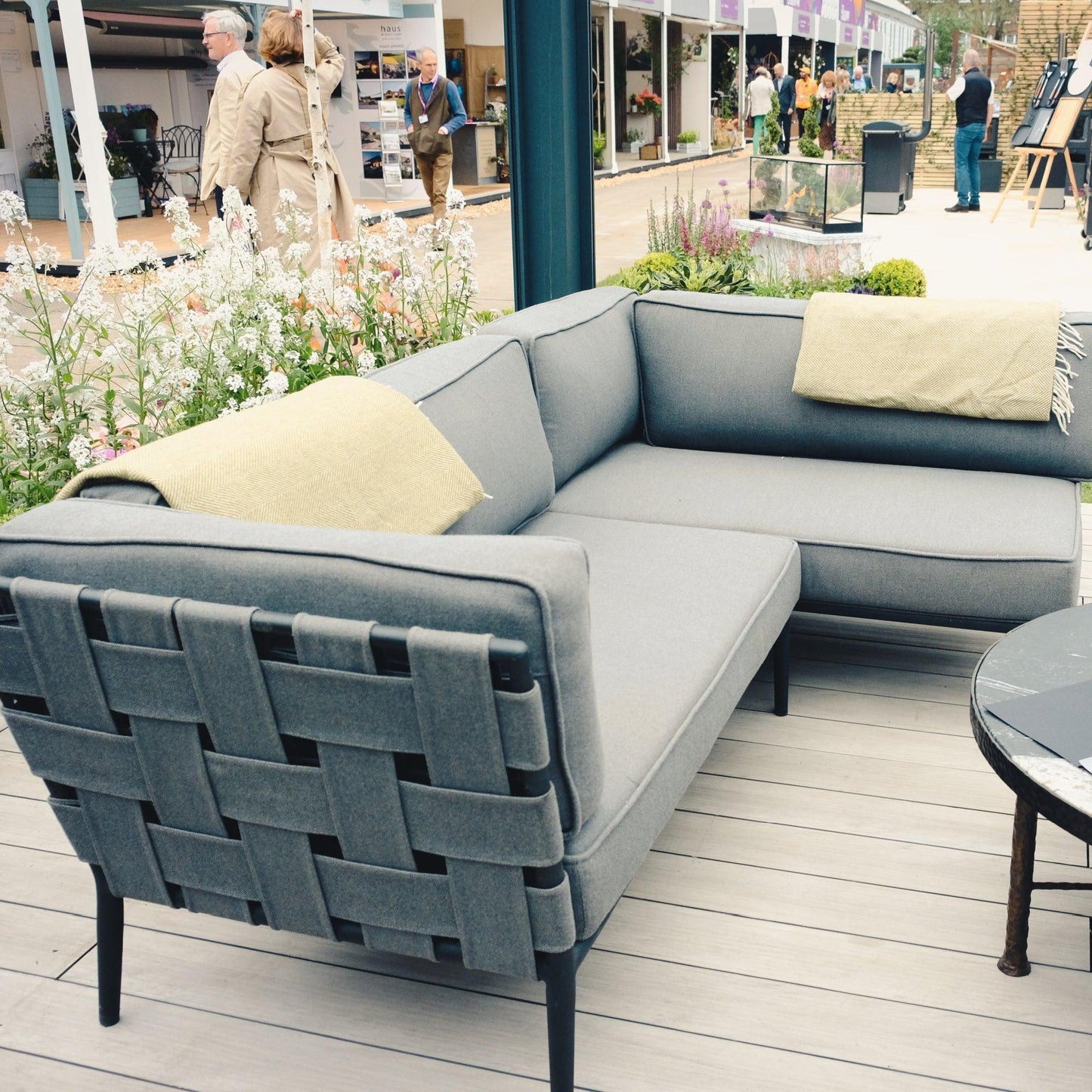 Ex Display Cane-Line Conic L Shaped Outdoor Sofa Set - Garden House Design
