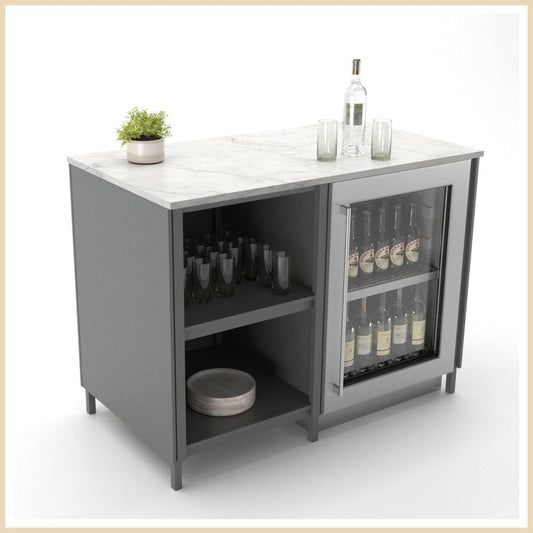 Fumaça Bar Cabinet with Fridge - Garden House Design