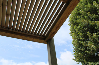 Luna Wooden Fixed Roof Canopy - Exterior Living by Garden House Design