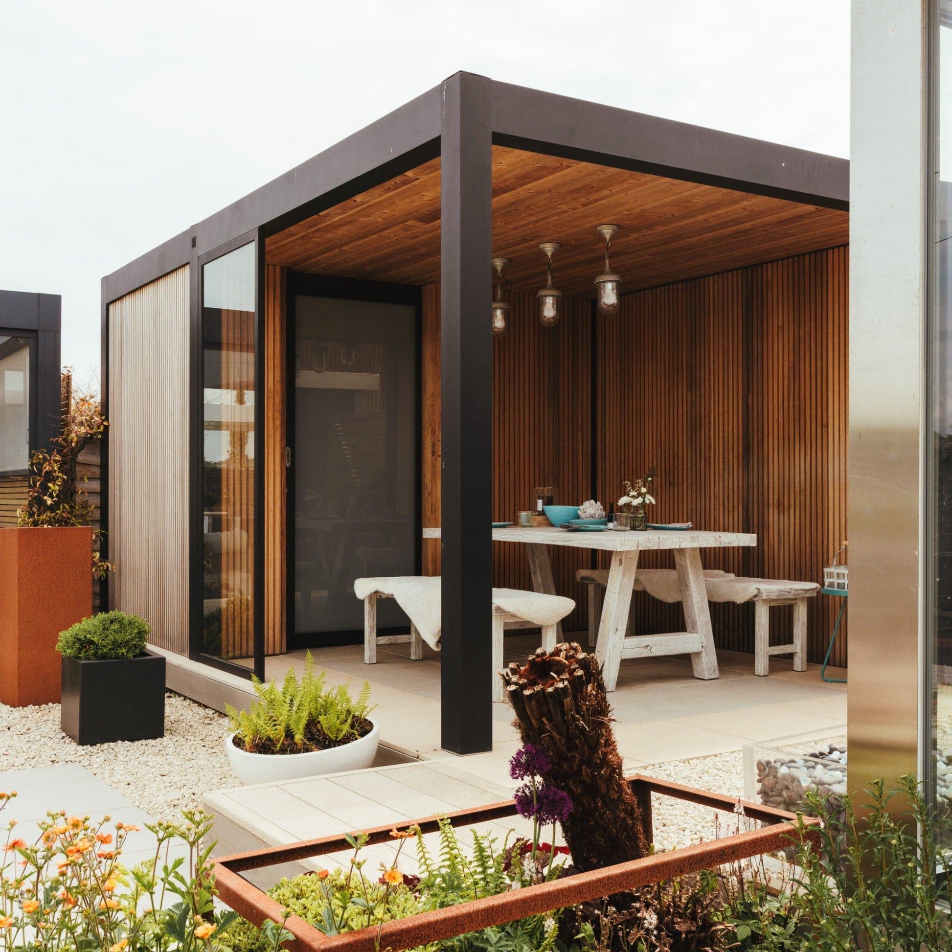 Maluwi Fixed Roof Canopy - Garden House Design