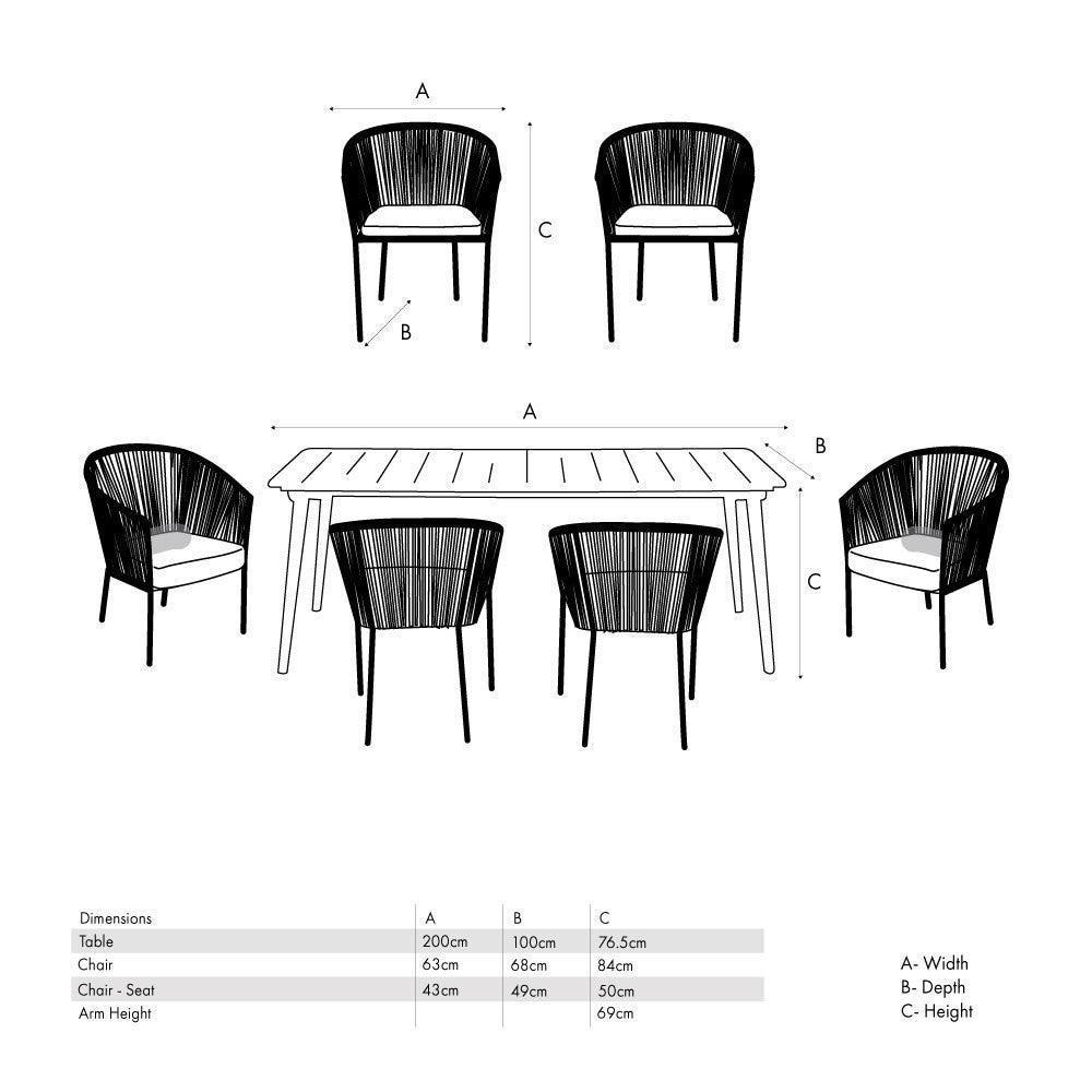 Reims Outdoor Dining Set - Garden House Design