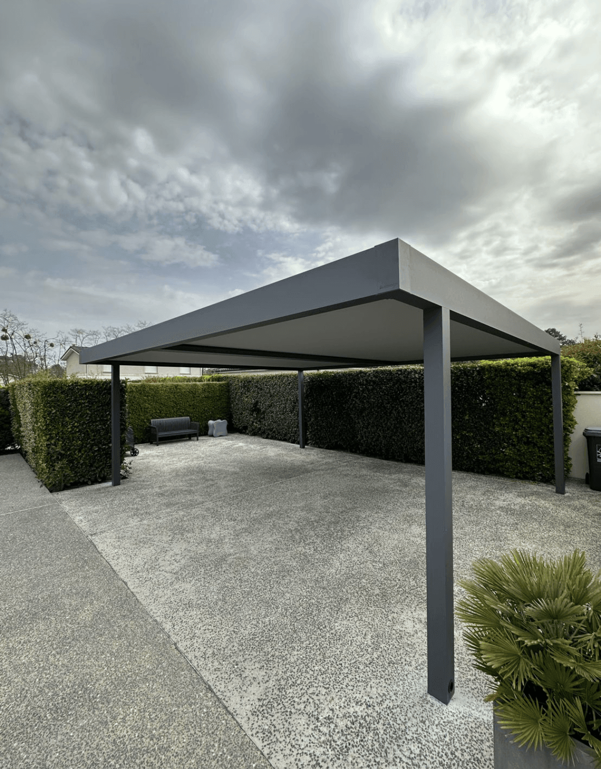 Algarve Canvas Fixed Roof Canopy - Garden House Design