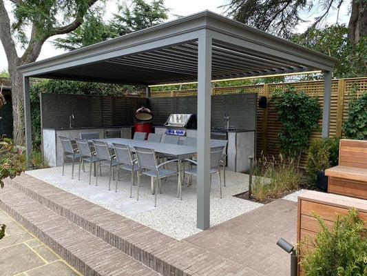 Algarve Classic Louvered Canopy - Garden House Design