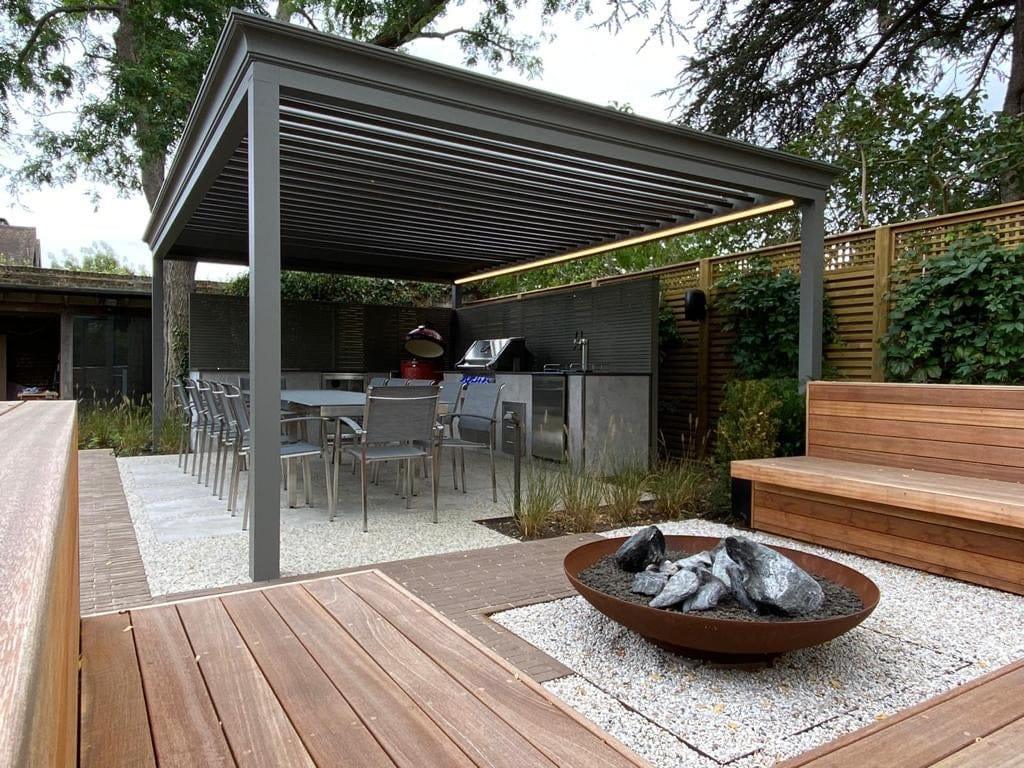 Algarve Classic Louvered Canopy - Renson by Garden House Design
