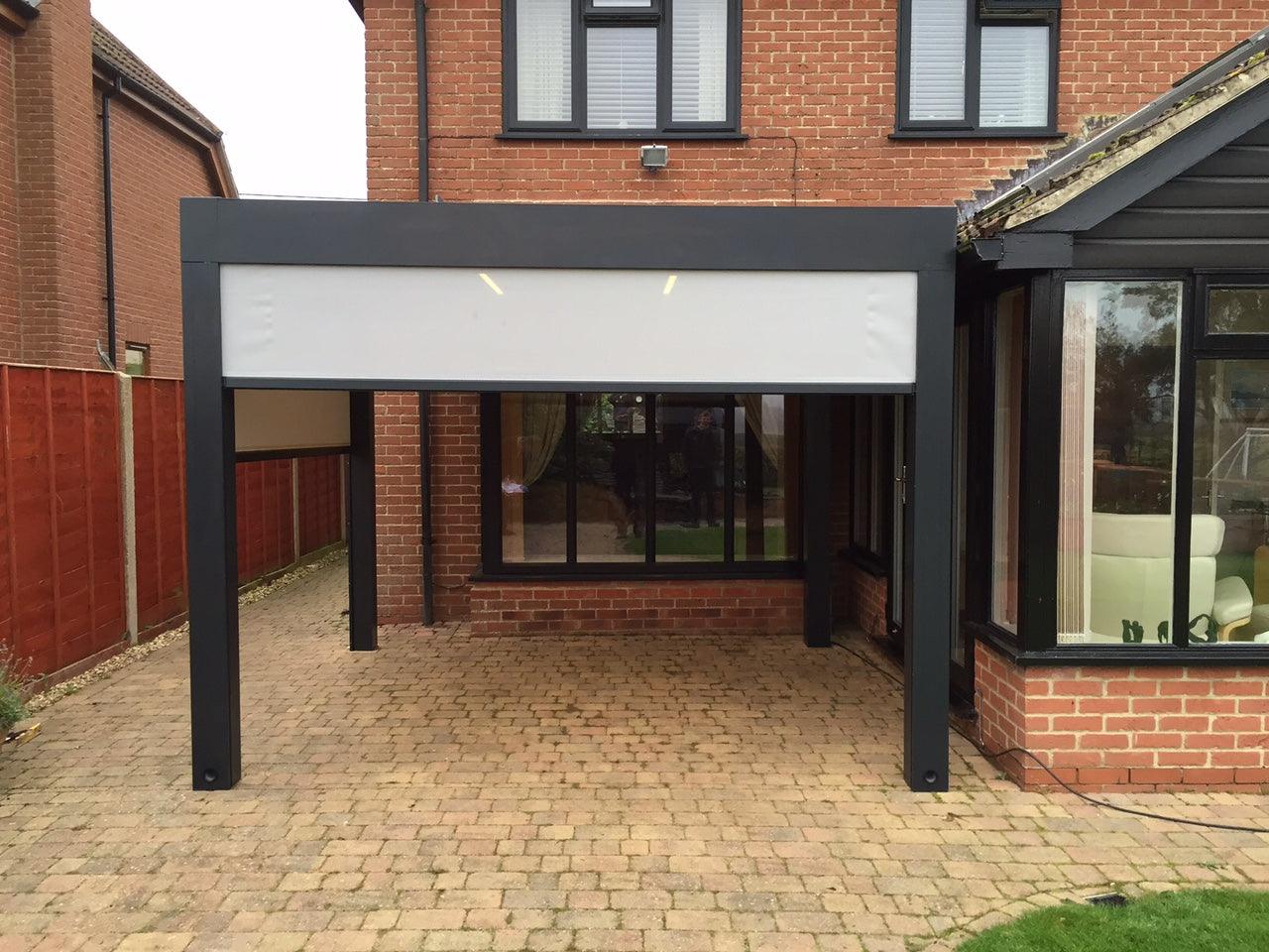 Renson Algarve Standard Size Canopy with 2 Blinds & 2 Lights - Garden House Design