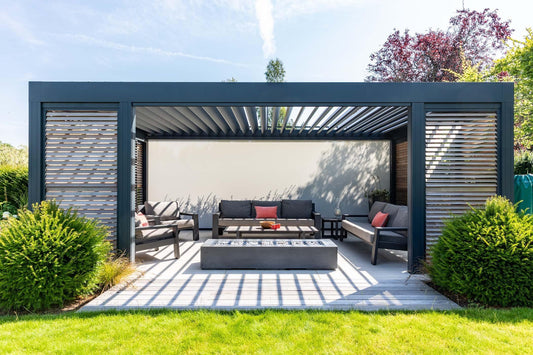 Camargue Louvered Canopy - Garden House Design
