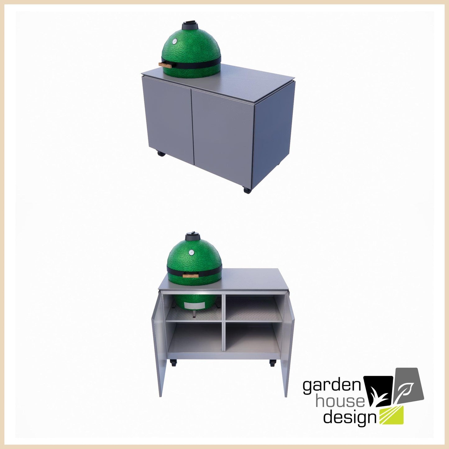 Vlaze ADAPT 120 with Big Green Egg - Garden House Design