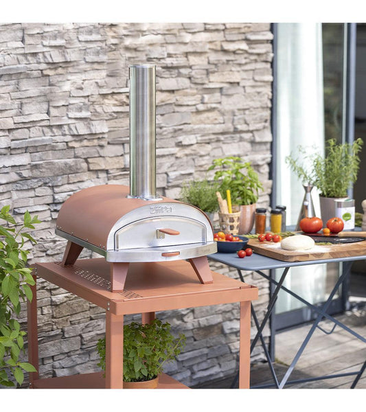 Ziipa Piana Pellet Pizza Oven in Terracotta - Garden House Design