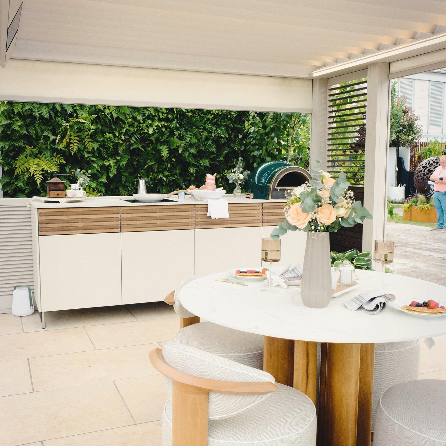 Cubic_C2_style_outdoor_bespoke_kitchen_by_Garden_House_Design_at_RHS_Chelsea_Flower_Show_2023 - Garden House Design