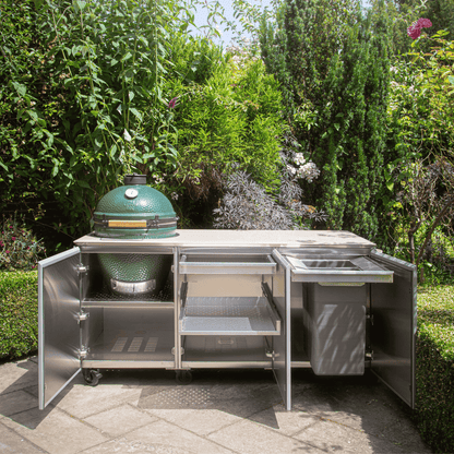 Vlaze ADAPT 240 Outdoor Kitchen Unit with Big Green Egg