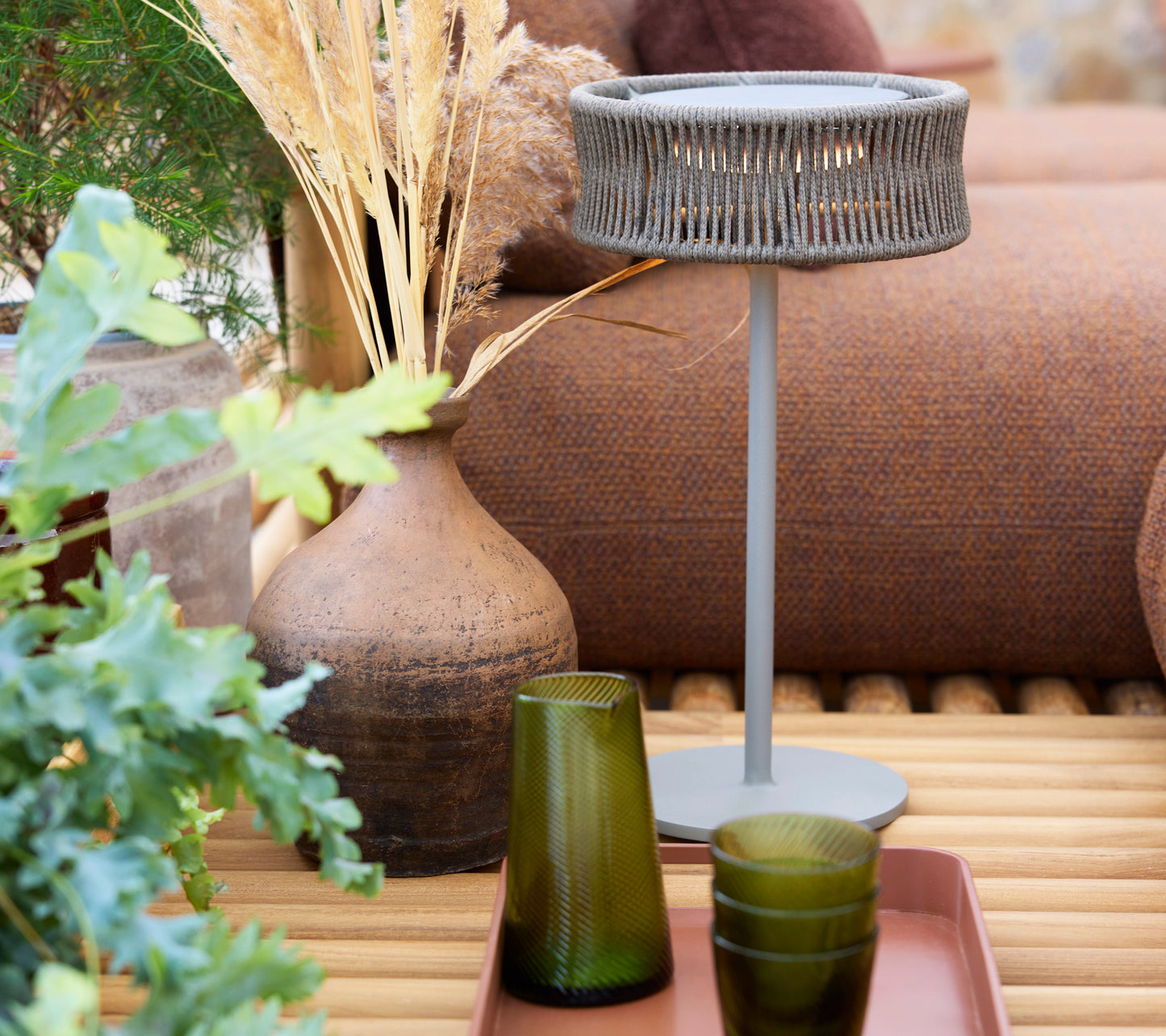 Illusion Table Lamp with Solar LED Insert