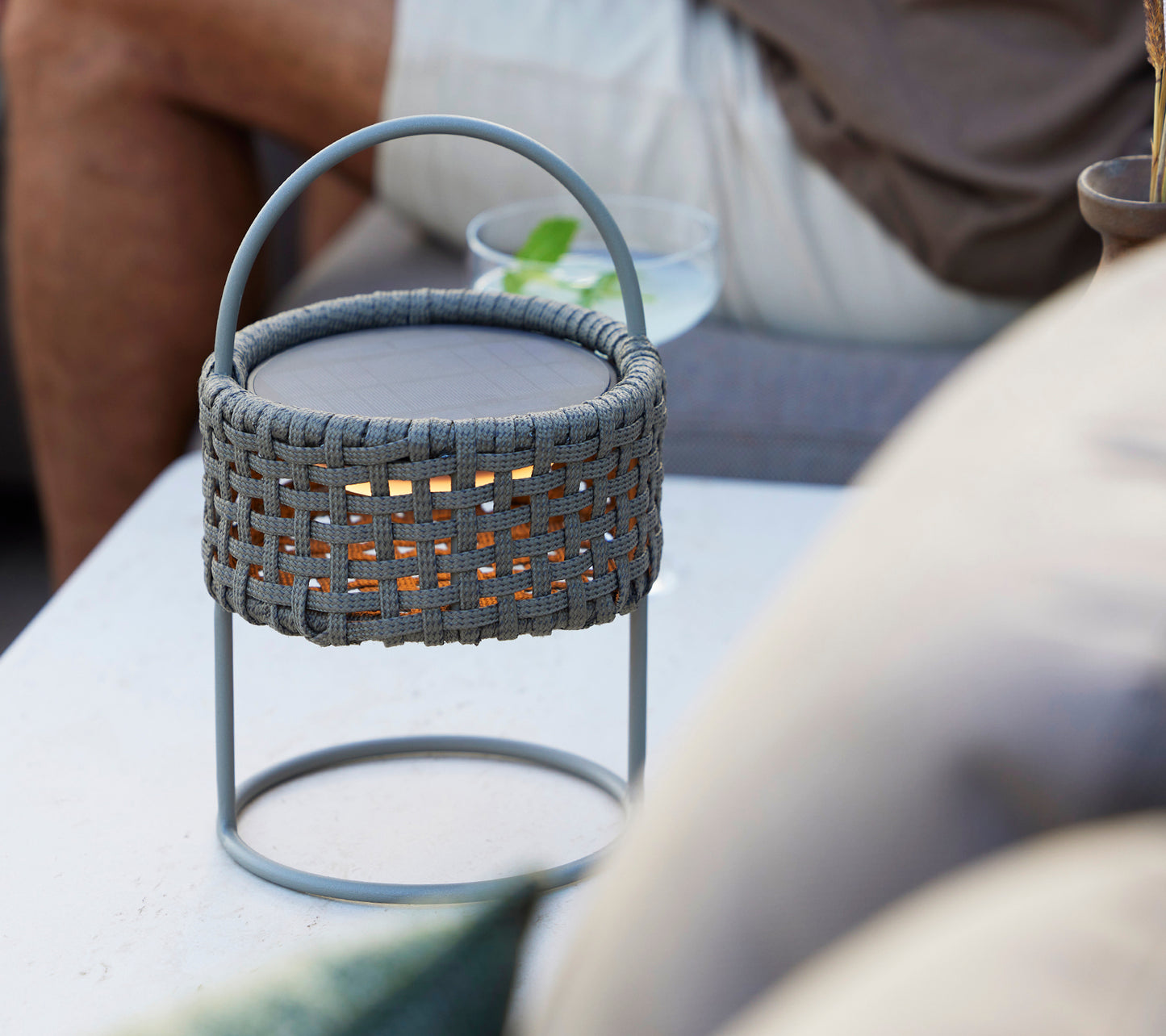 Illusion Lamp with Solar LED Insert