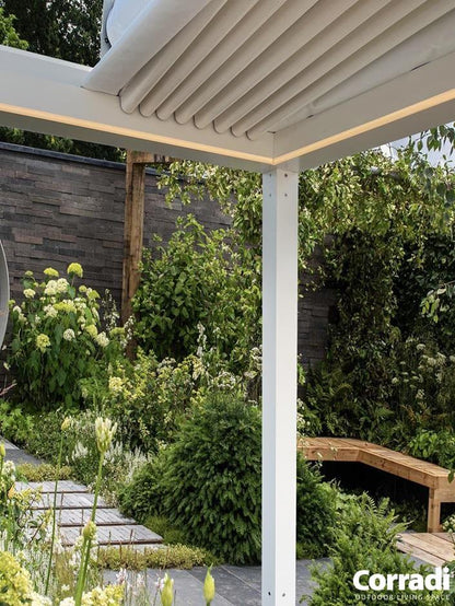 Alba Butterfly Retractable Canopy - Garden House Design