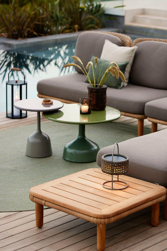 Cane-Line Glaze Side Tables - Garden House Design