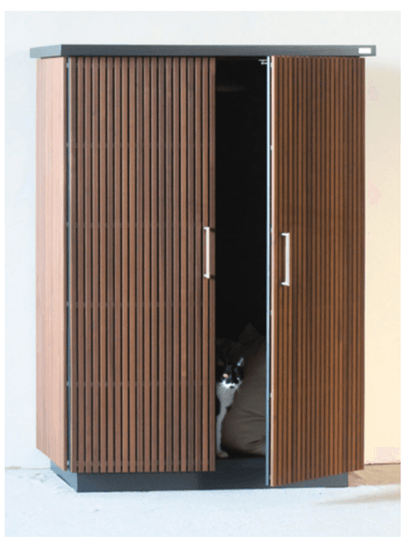 CUBIC Outdoor Cupboard with Wood Design - Garden House Design