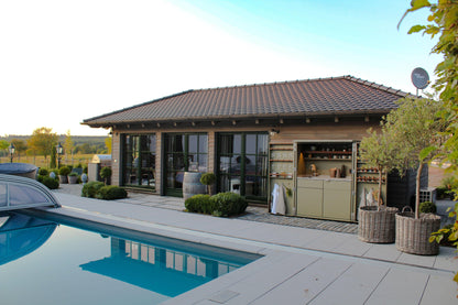 Cubic Outdoor Living Kitchen in a Cupboard - Garden House Design