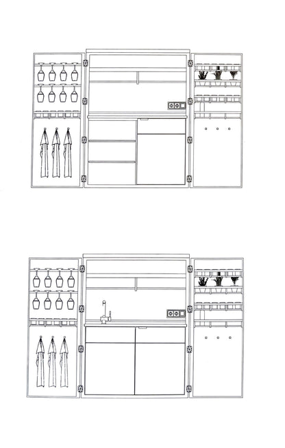 Cubic Outdoor Living Kitchen in a Cupboard - Cubic by Garden House Design