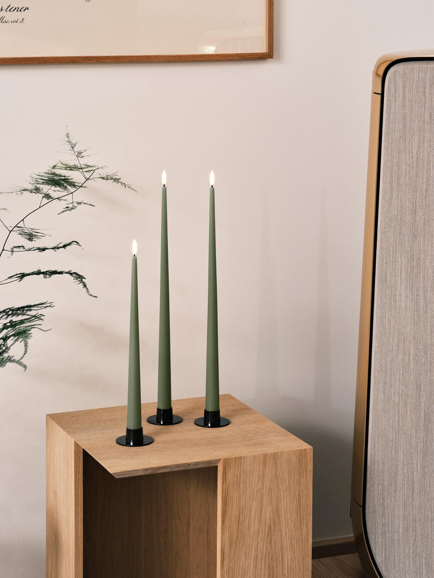 LED large taper candles | 2 pack | No. 40