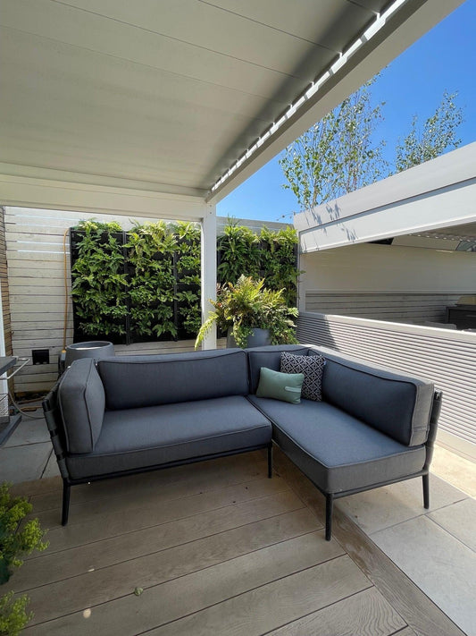 Ex Display Cane-Line Conic L Shaped Outdoor Sofa Set - Garden House Design