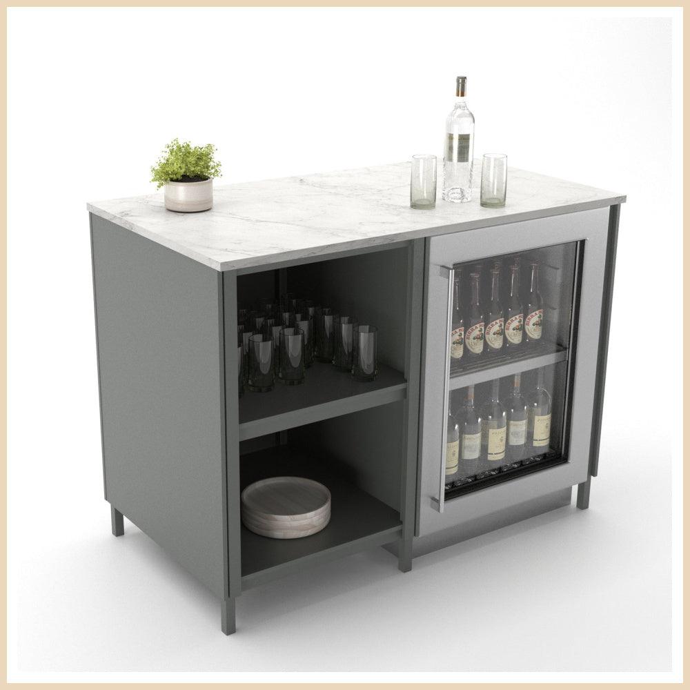 Fumaça Bar Cabinet with Fridge - Garden House Design