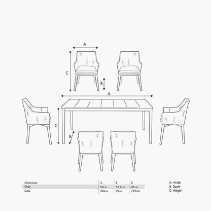 Larissa Outdoor Dining Set - Garden House Design