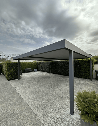 Algarve Canvas Fixed Roof Canopy - Garden House Design