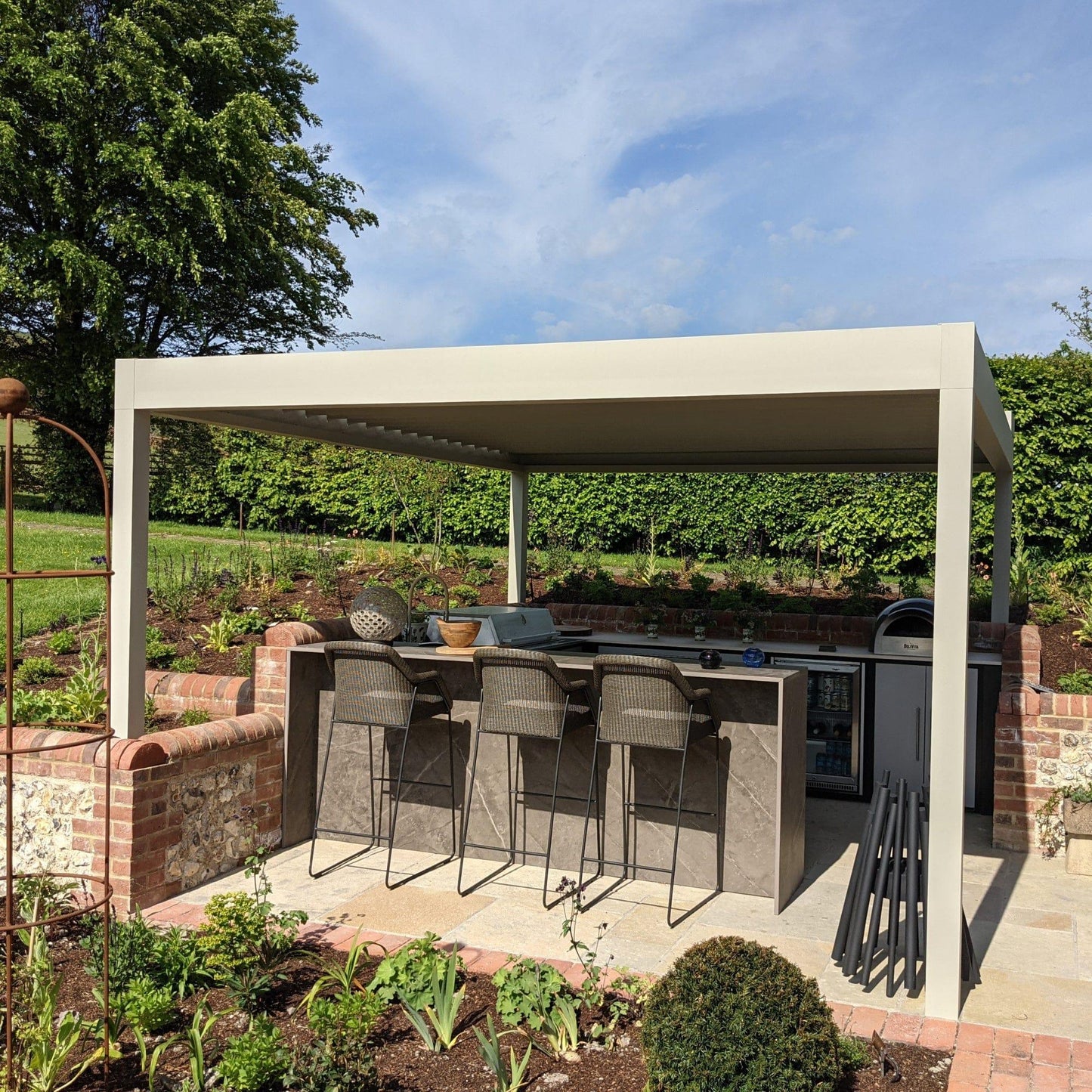 Algarve Louvered Canopy - Garden House Design