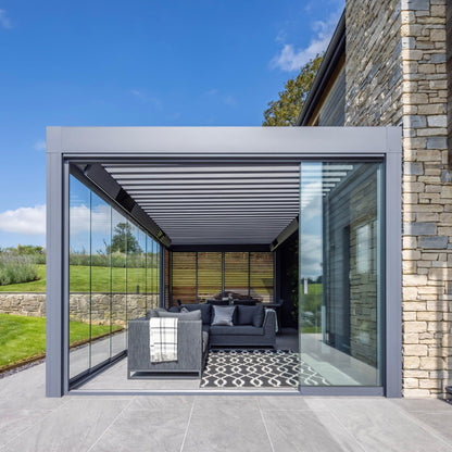 Camargue Louvered Canopy - Garden House Design