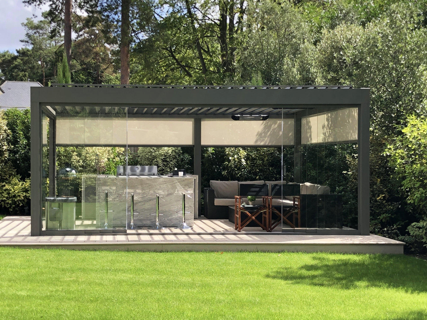 Camargue Louvered Canopy - Garden House Design