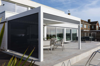 Renson Camargue Standard Size Canopy with 2 Blinds & 2 Lights - Garden House Design